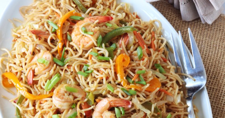 Shrimp Hakka Noodles